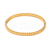 Ion Plating(IP) 304 Stainless Steel Hinged Bangles for Women BJEW-D048-12G-2