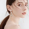 Unicraftale 60Pcs 2 Colors 201 Stainless Steel Flat Round Stud Earring Findings STAS-UN0060-68-6
