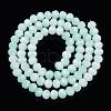 Two-Tone Imitation Jade Glass Beads Strands GLAA-T033-01B-04-2