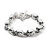 Retro Alloy Skull Link Chains Bracelets for Women Men BJEW-L684-003AS-1