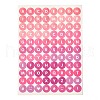 Scrapbooking Round with Capital Letter Self Adhesive Stickers DIY-I071-A02-1