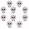 10Pcs Skull Silicone Focal Beads JX889A-1