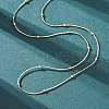 2.5MM Brass Ball Snake Chain Necklaces for Women Men KK-P302-03G-2