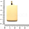 Tarot 304 Stainless Steel Enamel Pendants STAS-M119-07O-G-2