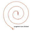 Stainless Steel Cable Chain Necklaces for DIY Jewelry Making Accessories EH9991-17-1