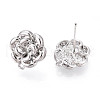 Alloy Stud Earring Findings PALLOY-N150-80P-1