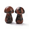 Mother's Day Gifts Natural Mahogany Obsidian GuaSha Stone G-A205-25F-2