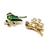 12Pcs 6 Colors Bird Enamel Pins JEWB-A033-12G-3
