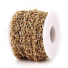 304 Stainless Steel Textured Oval Link Chains CHS-N005-06D-G-2