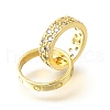 Brass Micro Pave Clear Cubic Zirconia Beads KK-V008-14B-G-2