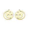 Ion Plating(IP) 201 Stainless Steel Pendants STAS-T063-184G-3