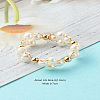 Glass Pearl Beads Finger Rings X1-RJEW-TA00005-2