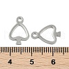 201 Stainless Steel Charms STAS-R135-08P-2