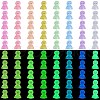 80Pcs 8 Colors Luminous Resin Doll Ornaments RESI-SZ0003-49-1
