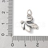 925 Sterling Silver Fish Charms STER-R012-06AS-3