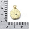 Brass Micro Pave Cubic Zirconia Pendants KK-V010-04G-02-3