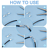 12Pcs 3 Styles 925 Sterling Silver Spring Ring Clasps FIND-AB00052-4