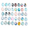 Glass Cabochons GLAA-WH0036-06-1