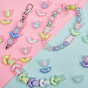 SOFPLATE 48Pcs 12 Styles UV Plated Acrylic Beads MACR-SP0001-26-4