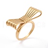 Ion Plating(IP) 304 Stainless Steel Finger Rings RJEW-K233-26B-G-3