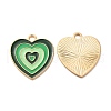 Alloy Enamel Pendants FIND-G055-21G-2