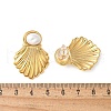 304 Stainless Steel Plastic Pearl Stud Earrings for Women EJEW-Z092-04G-3