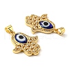Brass Cubic Zirconia Pendants KK-K338-01G-01-3