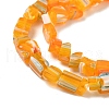 Handmade Millefiori Lampwork Beads Strands LAMP-P070-02A-4