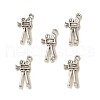 Tibetan Style Alloy Pendants TIBEP-L017-02AS-4