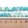 Transparent Baking Painted Glass Beads Strands DGLA-N009-8mm-05-5