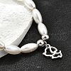 304 Stainless Steel Dog Charm Bracelets for Women BJEW-C098-10P-3