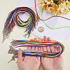 SOFPLATE 50Pcs 10 Colors Waxed Imitation Leather Cord Necklace Makings AJEW-SP0001-03-3