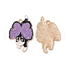 Alloy Enamel Pendants PALLOY-D008-03-2