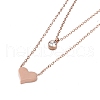 Ion Plating(IP) 304 Stainless Steel Cable Necklaces NJEW-G081-08-2