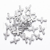 Tarnish Resistant 201 Stainless Steel Tiny Cross Charms STAS-L197-32P-1