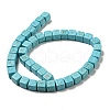 Dyed Synthetic Turquoise Beads Strands G-G075-B02-01-2