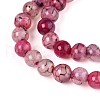 Dyed Natural Dragon Veins Agate Beads Strands G-Q462-128A-6mm-4