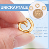 Unicraftale 3Pcs Ion Plating(IP) 304 Stainless Steel Spring Gate Rings STAS-UN0059-42-2