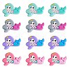 12Pcs 4 Colors Silicone Focal Beads JX774A-1