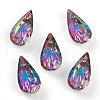 Embossed Glass Rhinestone Pendants GLAA-J101-06A-001VO-1