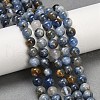 Natural Kyanite Beads Strands G-NH0046-C04-8mm-1