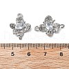 Brass Micro Pave Cubic Zirconia Connector Charms KK-Z103-10P-01-4