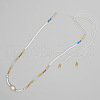 Miyuki & Natural Freshwater Pearl Braided Necklace for Women PI7820-5-1