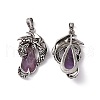 Natural Amethyst Pendants G-H281-06H-2