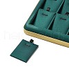 18-Slot PU Leather Pendant Necklace Display Tray Stands VBOX-C003-05A-4