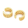 Rack Plating Brass Hollow Cuff Earrings for Women EJEW-F326-07G-2