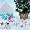 SUNNYCLUE 50Pcs UV Plating Opeque Acrylic Beads MACR-SC0001-51B-4