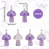 Unicraftale 10Pcs Natural Amethyst Pendants G-UN0001-18B-2
