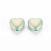 Spray Painted Opaque Acrylic Beads ACRP-S679-34-2