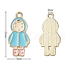 27Pcs 27 Style Light Gold Alloy Enamel Pendants ENAM-YW0001-77-3